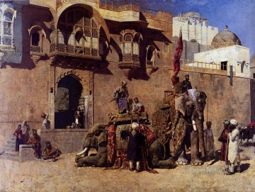  Persian Oil Painting - A Rajah Of Jodhpur Persian Egyptian Indian Edwin Lord Weeks